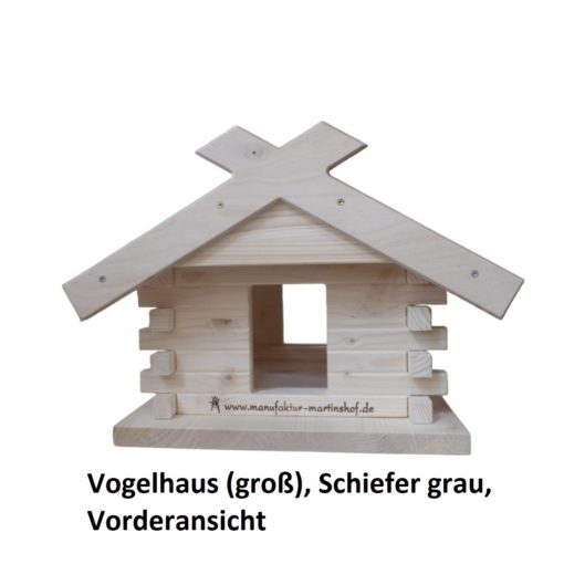 23.230-01 Vogelhaus (groß), Schiefer grau - 6